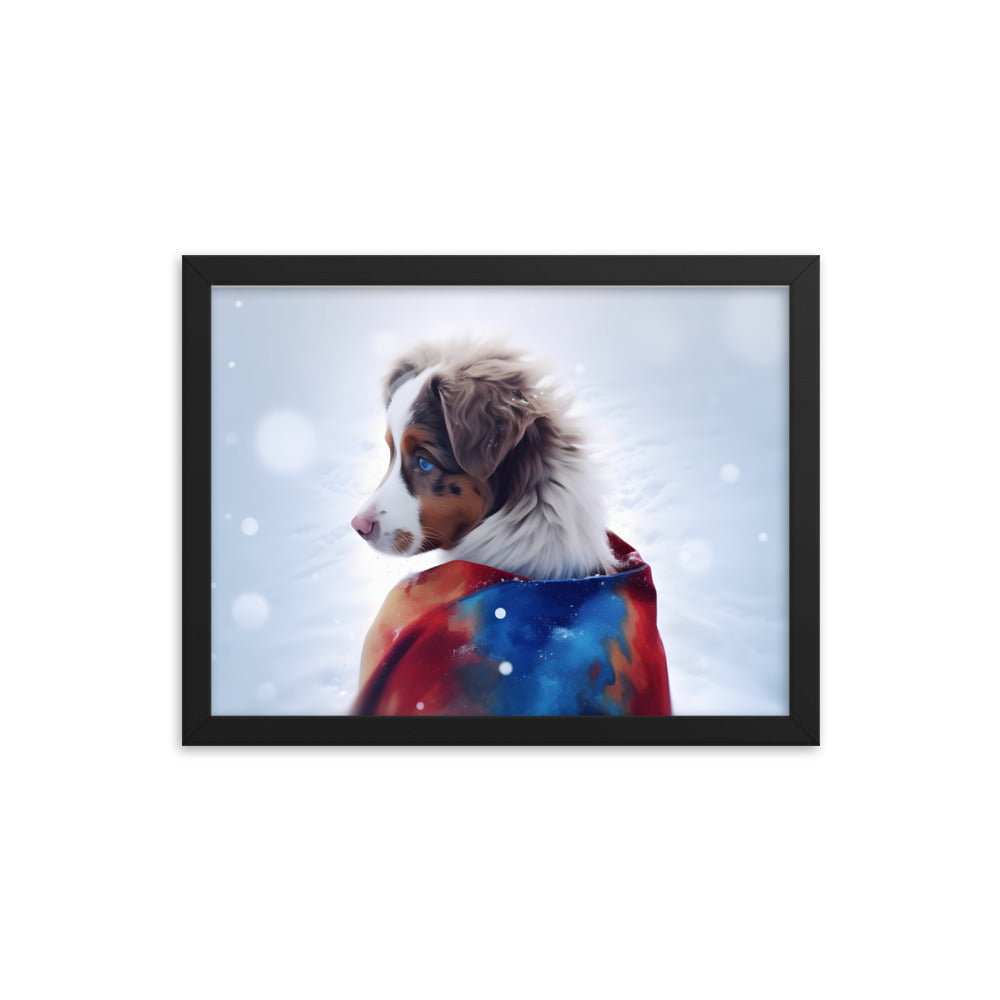 Framed photo paper poster