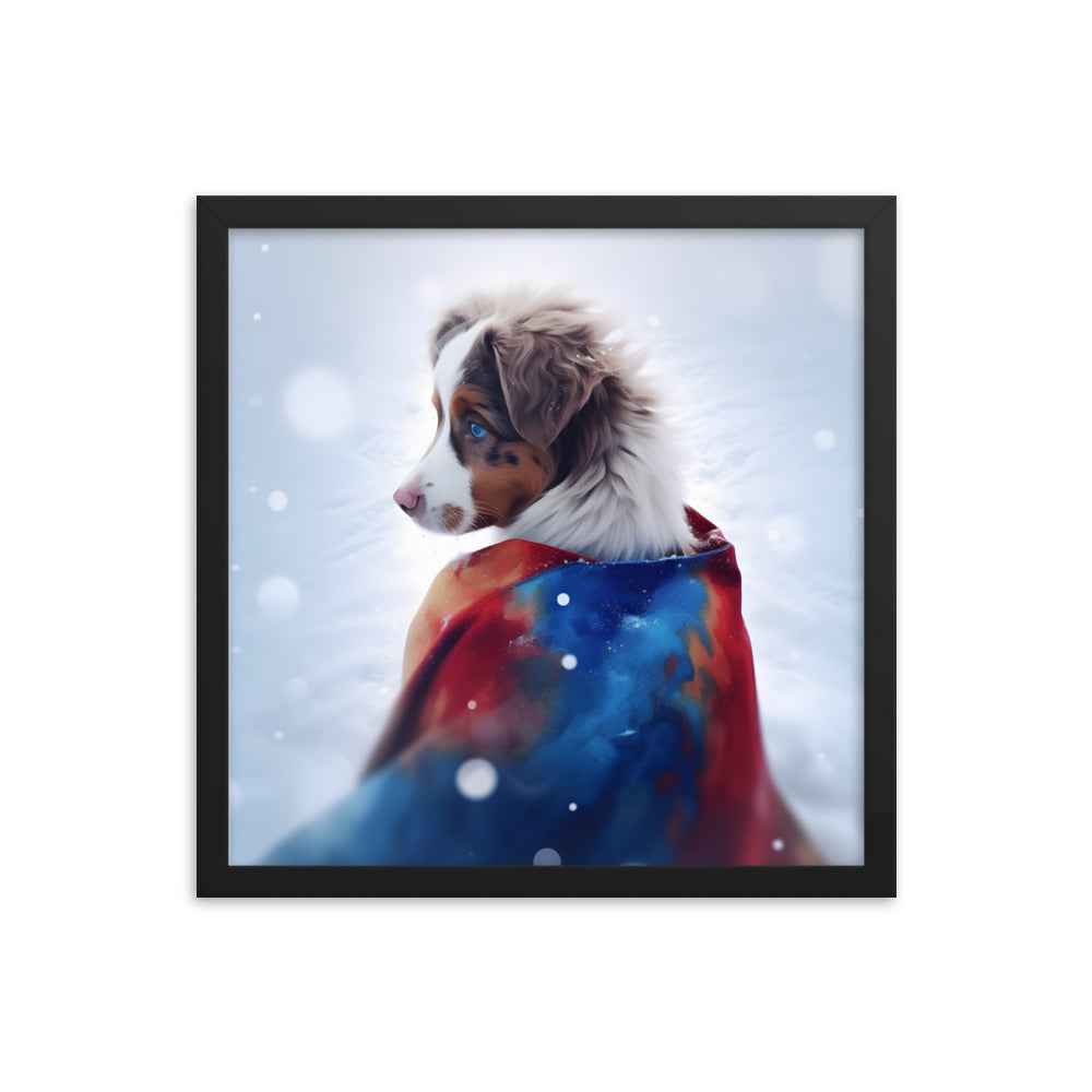 Framed photo paper poster