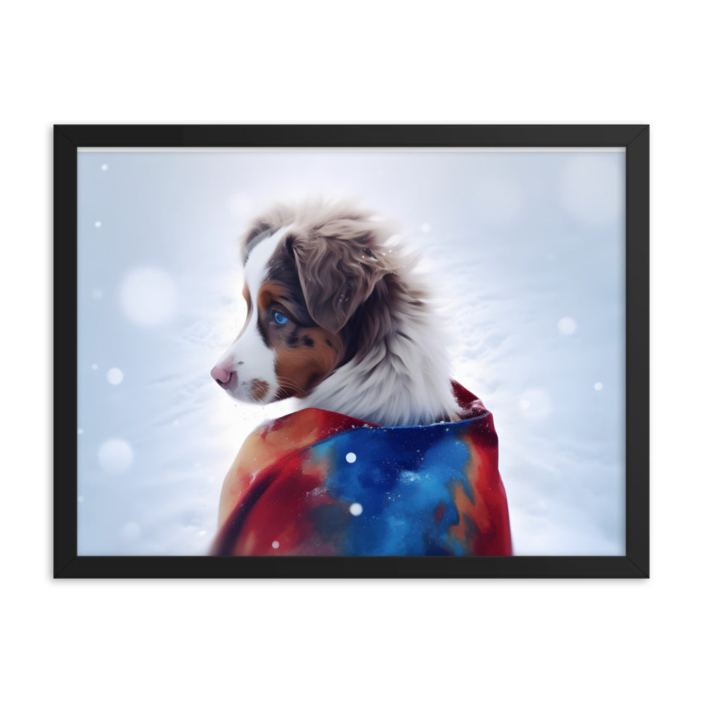 Framed photo paper poster