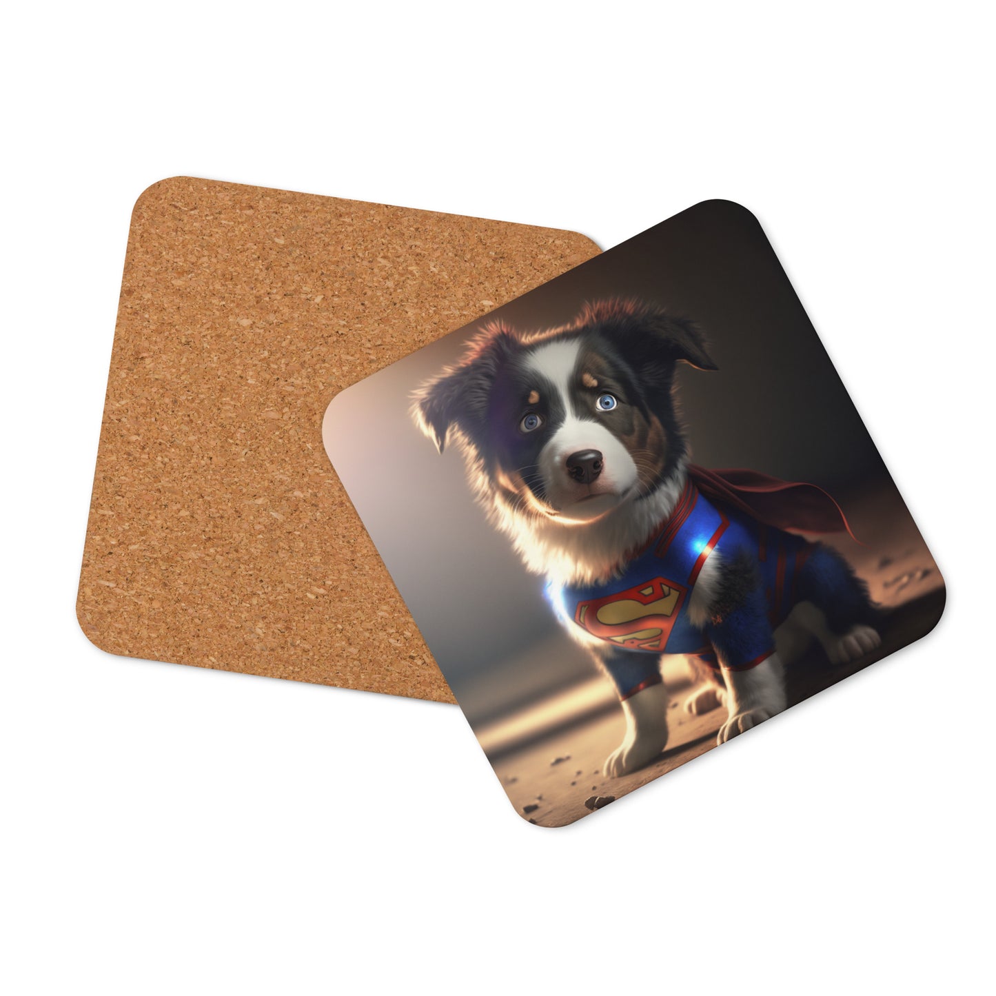 Cork-back coaster