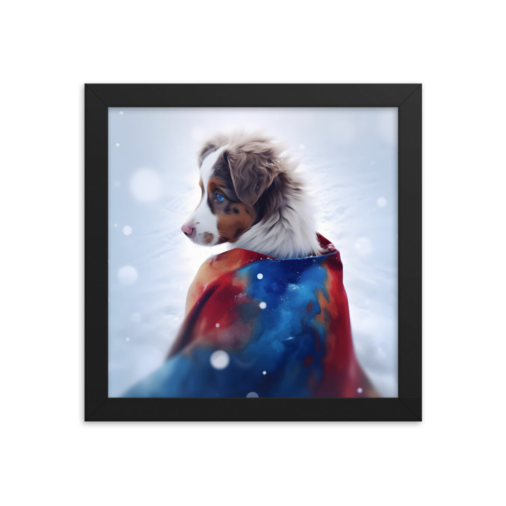 Framed photo paper poster