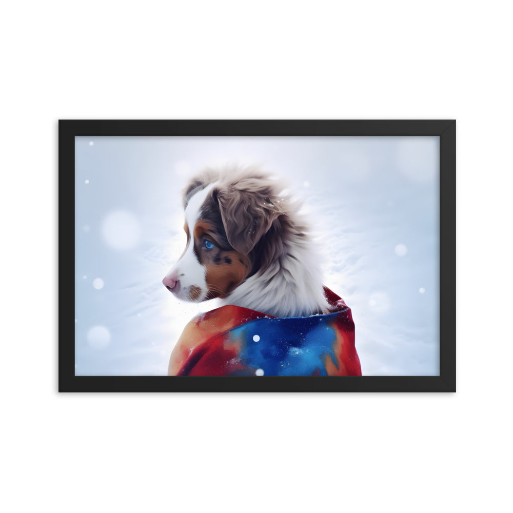Framed photo paper poster