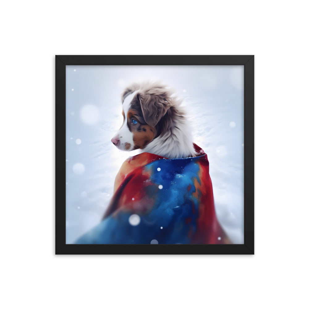 Framed photo paper poster