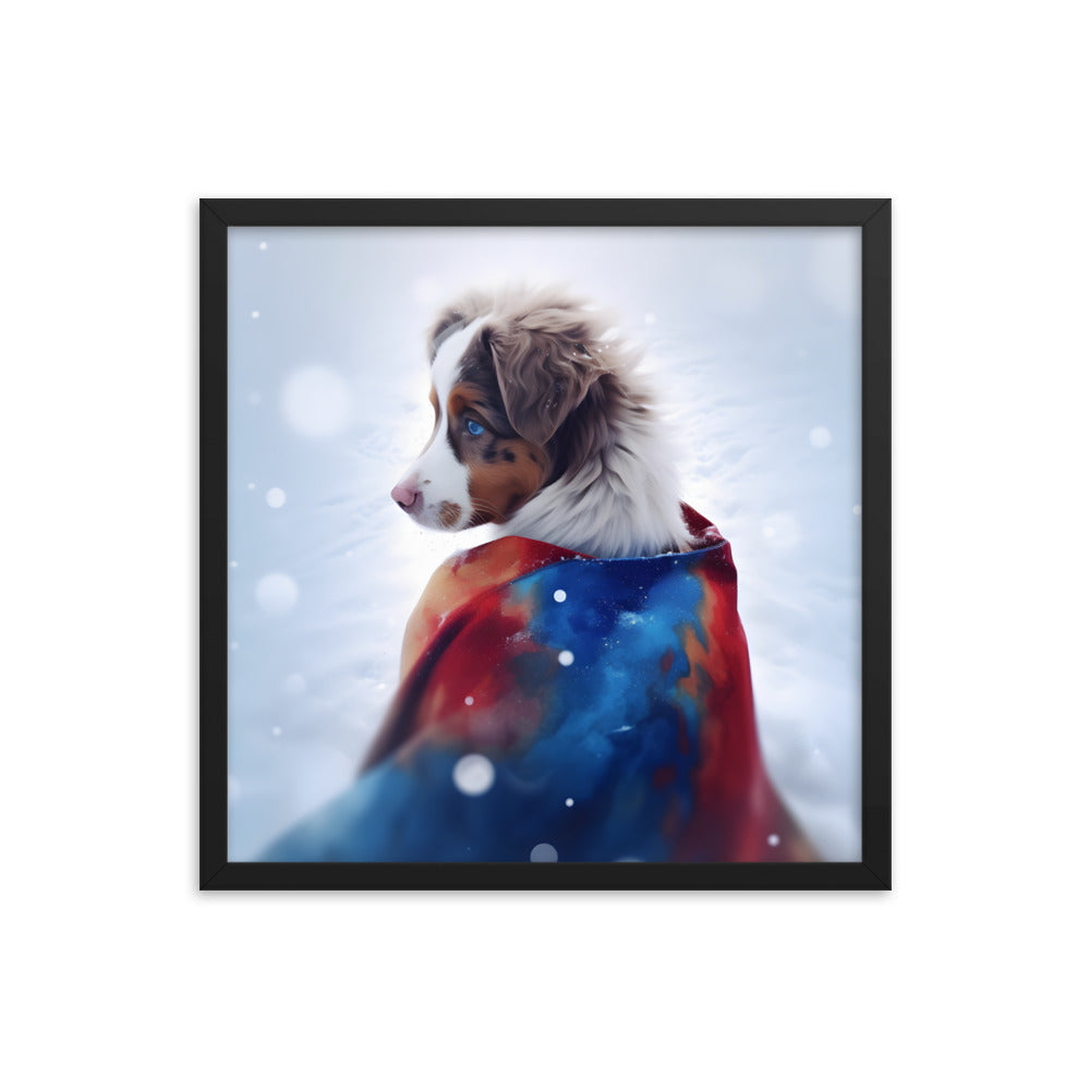 Framed photo paper poster