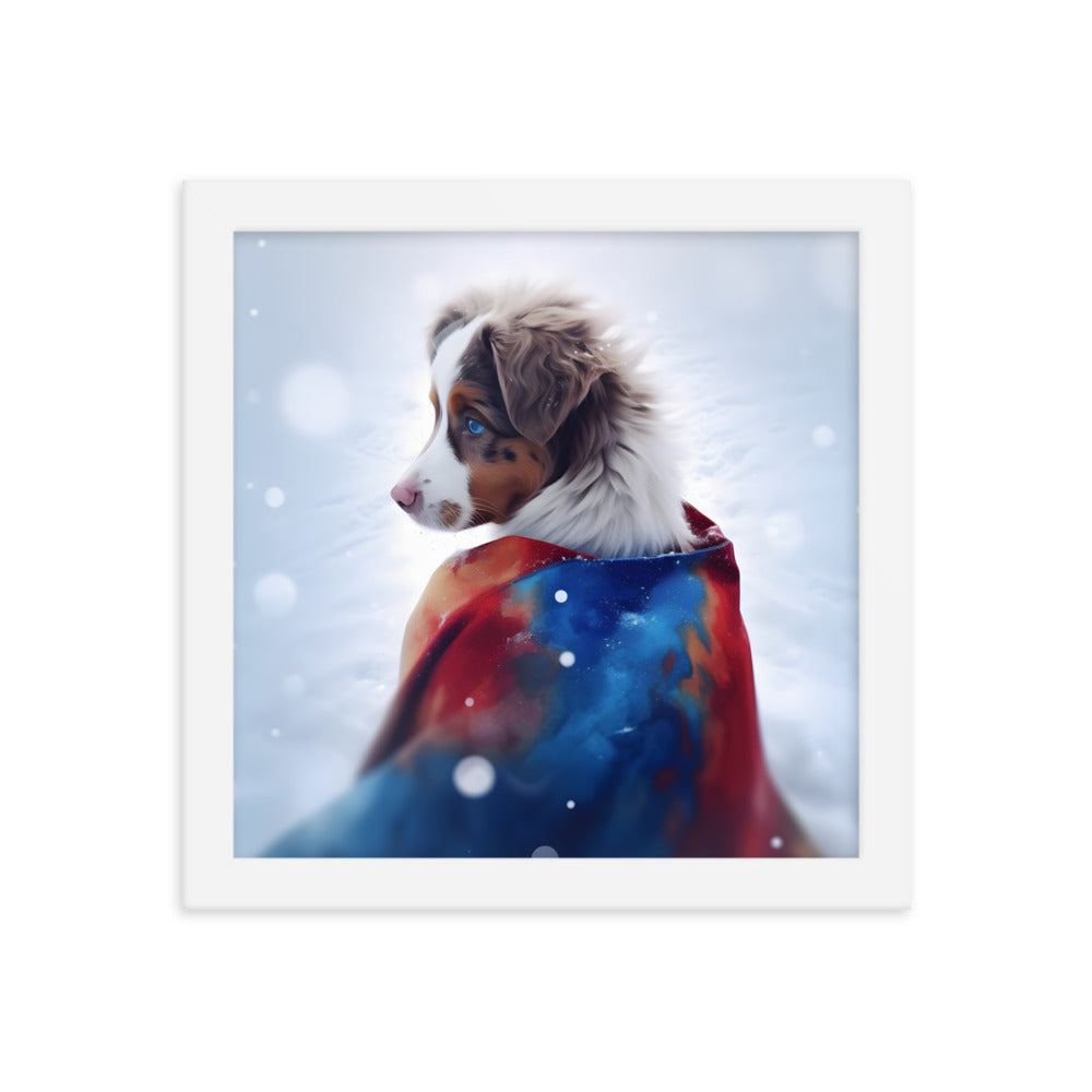 Framed photo paper poster