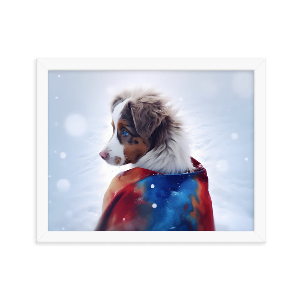 Framed photo paper poster
