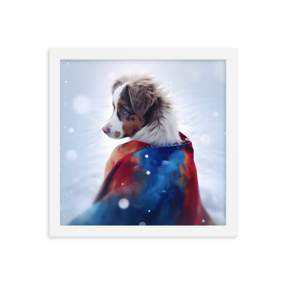 Framed photo paper poster