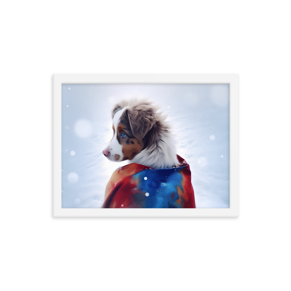 Framed photo paper poster