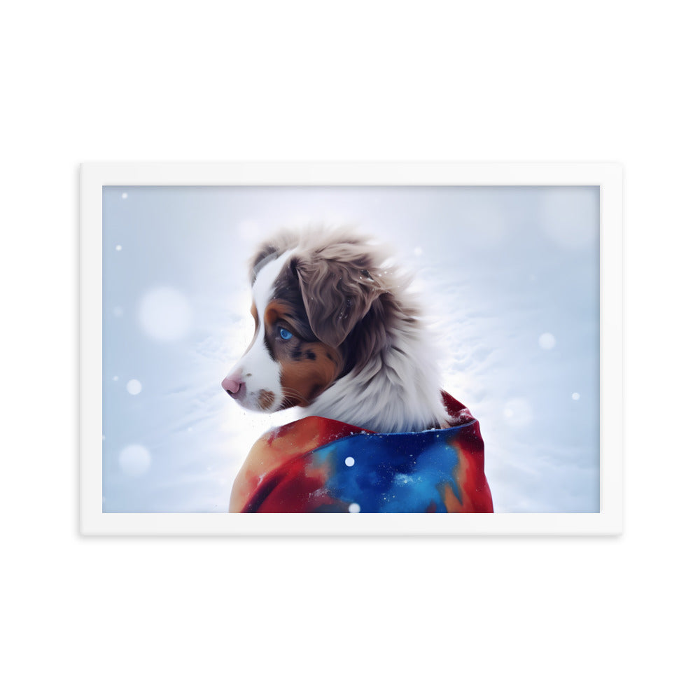 Framed photo paper poster