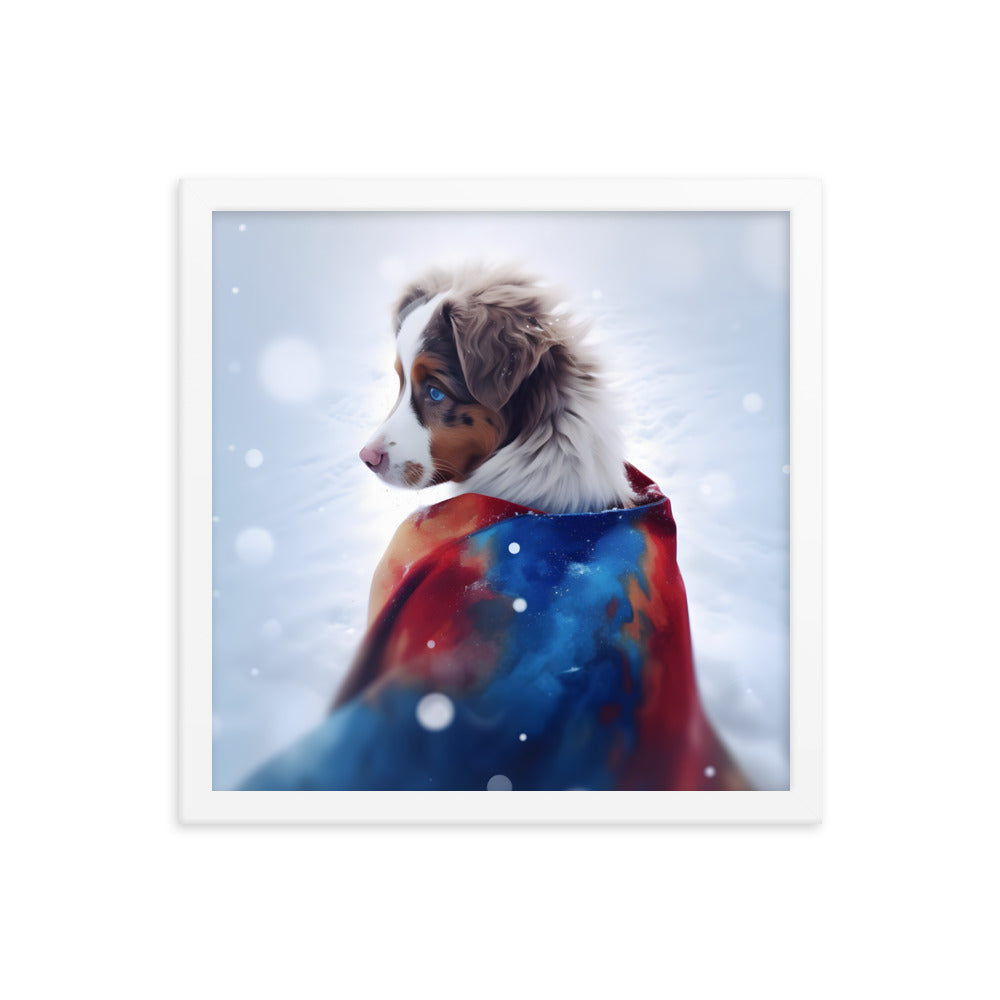 Framed photo paper poster