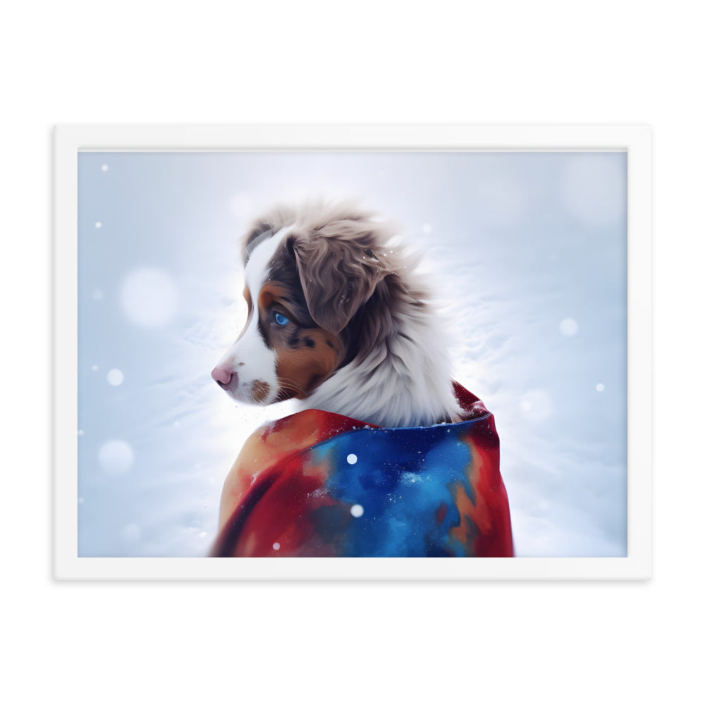 Framed photo paper poster