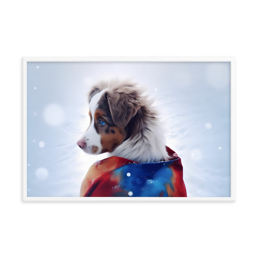 Framed photo paper poster